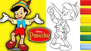 Pinocchio Coloring Page  | #pinocchio #disney