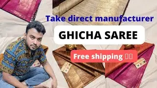 ghicha tussar silk sarees with silkmark❤️, #silksaree #tussarsilksaree #fashion #youtubeshorts