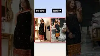 reality check on meesho #meesho #fashion #topshopping #bridal