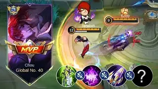 ABUSING THIS CHOU PERFECT BUILD & EMBLEM AGAINST SUSTAIN TYPE HEROES IN SOLO RANK 🔥🔥