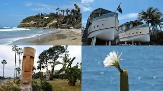 Encinitas - Boathouses, Meditation Gardens, Moonlight Beach, Swami's Park (Sand Diego, California)