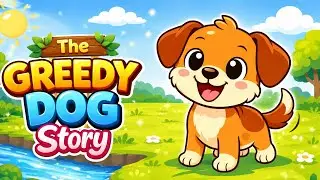 The Greedy Dog Story 🐶 | Moral Story for Kids in English | Tiny Twinkle Toons