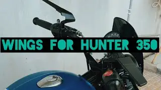 Wing Mirrors 🤩 installed To my #hunter #royalenfield #mirror #viral #modification #accessories
