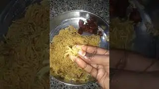 Today my dad's sunday spcl biryanu with chicken 65