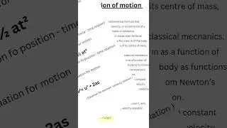 #equationsofmotion#physics #Glossaryofphysics #class