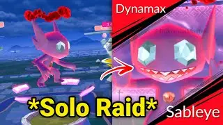 *SOLO* LeveL 3 Dynamax SABLEYE Raid (Pokemon GO)