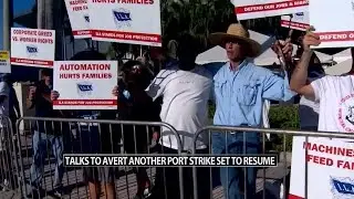 Negotiations restart to prevent a strike at some US ports