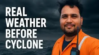 Weather before cyclone #Rough weather #sea #ship #barge 