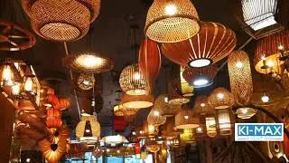 Basket Weave Bamboo pendant lamp