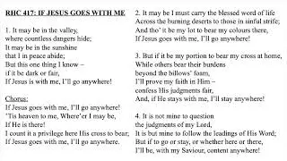 RHC 417:  If Jesus Goes With Me
