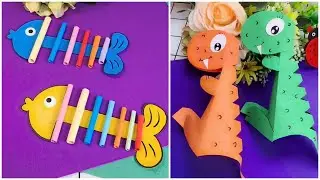 10+ Easy Beautiful Paper Craft ideas |Giraffe Craft | Dinosaur Craft | Fish Craft  | Crafts DIY