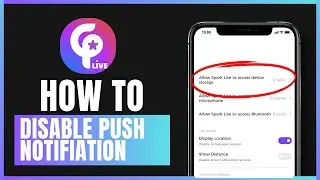 How to turn off official push notifications on Spark Live