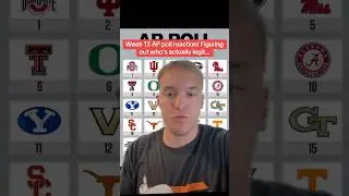 The week 13 AP poll is here! Here&rsquo;s my reaction! #collegefootball #appoll #fyp #cfb #reaction