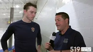 Cole Schwindt interview about being drafted by the Florida Panthers