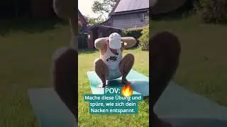 Mit dieser &Uuml;bung entspannst du deinen Nacken 🙏🏻#shorts