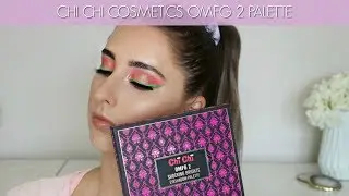 Chi Chi Cosmetics OMFG 2 Palette | Bright Peach & Green Look