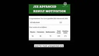 jee advanced result motivation 🔥| marks vs rank | Hardness of jee advanced 🔥 | #jee #neet #iit #nit