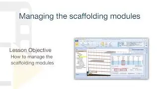 CerTus SCAFFOLDING Tutorial - Managing the scaffolding modules - ACCA software