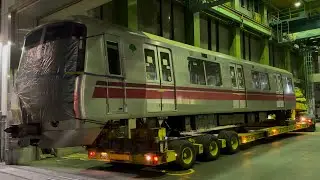 【4K高画質】【12-391F  光が丘方先頭車両  廃車陸送】都営12-000形12-391編成の12-398号車（８号車）が山広トレーラーに載せられ木場車両検修場を出発！（2026.1.28）