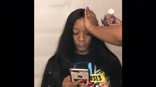 How to get your frontal flat/laid without a hot comb