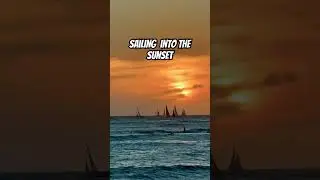 Waikiki Beach Sailing #sailing #sailboat #sunset #marley #music #musica #reggaeton #travel #oahu