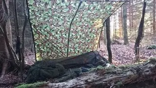 Winter Camping Ausr&uuml;stung & Infos zum Aufbau eines Wald-Biwak