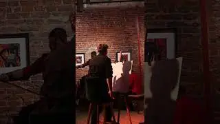 Performance Peinture Musique   #piano #jojorougenoir #violon