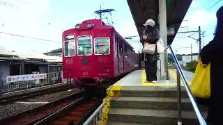 🌸赤い彗星❓🤔真っ赤な♦️うめ星電車🚃が車庫に引き上げていた⁉️