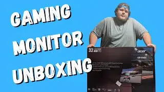 ACER Curved 32 INCH 165 Hz Gaming Monitor Unboxing
