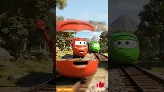 PUFFY calming BOLT about rail crack🚞🚠🤩 #kidsanimation #thomasandfriends #3danimation