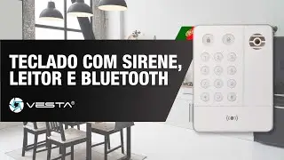 Teclado com sirene, leitor e Bluetooth - VESTA-307 - Caracter&iacute;sticas e Especifica&ccedil;&otilde;es | By Demes