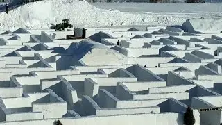 This Is The World&rsquo;s Biggest Snow Maze