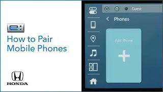 Honda Prologue I How to Pair Mobile Phones