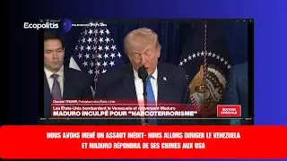 TRUMP sur l'intervention AU VENEZUELA - 3 TEMPS FORTS doublage fran&ccedil;ais.