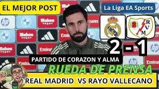 ARBELOA RUEDA DE PRENSA COMPLETA HOY REAL MADRID 2 - 1 RAYO VALLECANO
