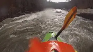Whitewater Kayaking Upper Meadow River, WV - 2017/01/01