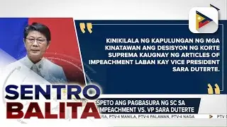 Kamara, nirerespeto ang pagbasura ng Supreme Court sa motion for reconsideration ng articles...