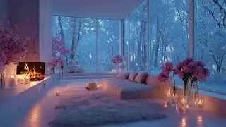 🔥🎹 Cozy Winter Piano Lounge | Soft Piano & Fireplace Sounds | Relax Focus Study Calm