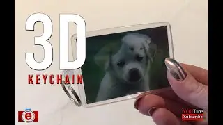 Awesome 3D Lenticular Keyring || Unique Puppy Keychain || Lenticular Keyring by TwenT3