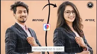 Girl photo edit / photo mai gender kaise change karen / face app photo edits #viral #trending #edits