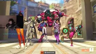 Supertf RAMATTRA, D.VA, WRECKING BALL COMPETITIVE Gameplay! [ OVERWATCH VOD Replays ]