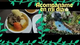 ❗RECETA DE CALDO DE RES + HACIENDO MAQUETA CON MATERIALES RECICLADOS❗