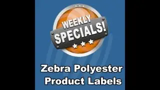 Weekly Special:  Zebra Polyester Product Labels