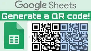 How to make a QR code in Google sheets for any URL, and in any size or color! Full tutorial (2024)