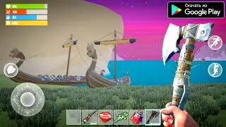 ПОСЛЕДНИЙ ВИКИНГ ИГРА НА ВЫЖИВАНИЕ НА АНДРОИД ОБЗОР LAST VIKING GOD OF VALHALLA ANDROID GAMEPLAY
