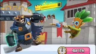 Timeless towers gameplay with a skeleton king homemade deck