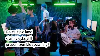 Do multiple land claim blocks still prevent zombie spawning?
