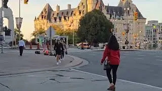 ថ្ងៃរៀបលិចនៅក្រុង Ottawa ក្នុងខែ 10 ថ្ងៃទី 2/ 2025 ម៉ោង 6pm