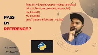 What is Argument Passing by Reference in python? #python Pass by reference