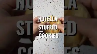 Make these delicious Nutella stuffed cookies with me! #nutella #cookierecipe